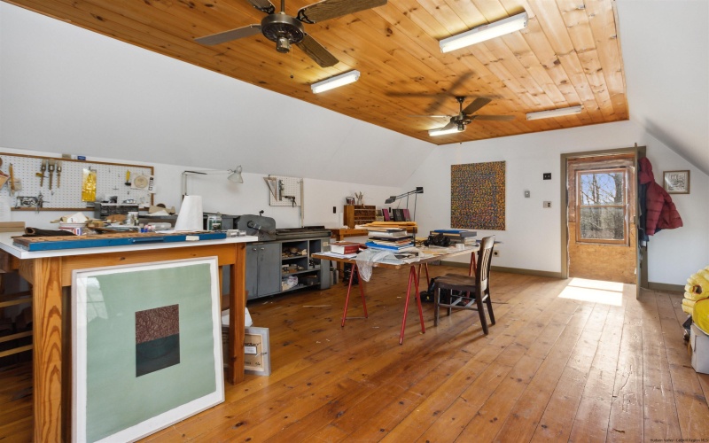 Studio space above garage